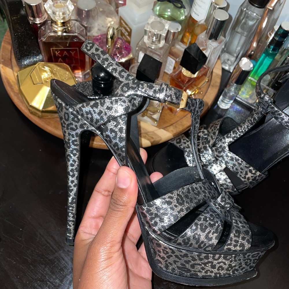 YSL tribute heels.